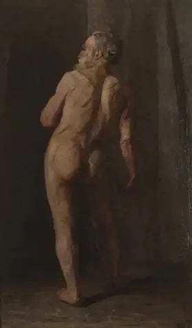 Nagi mężczyzna stojący - Piet Mondrian