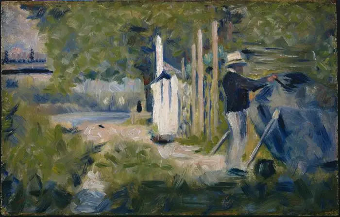 Mężczyzna malujący łódź - Georges Seurat