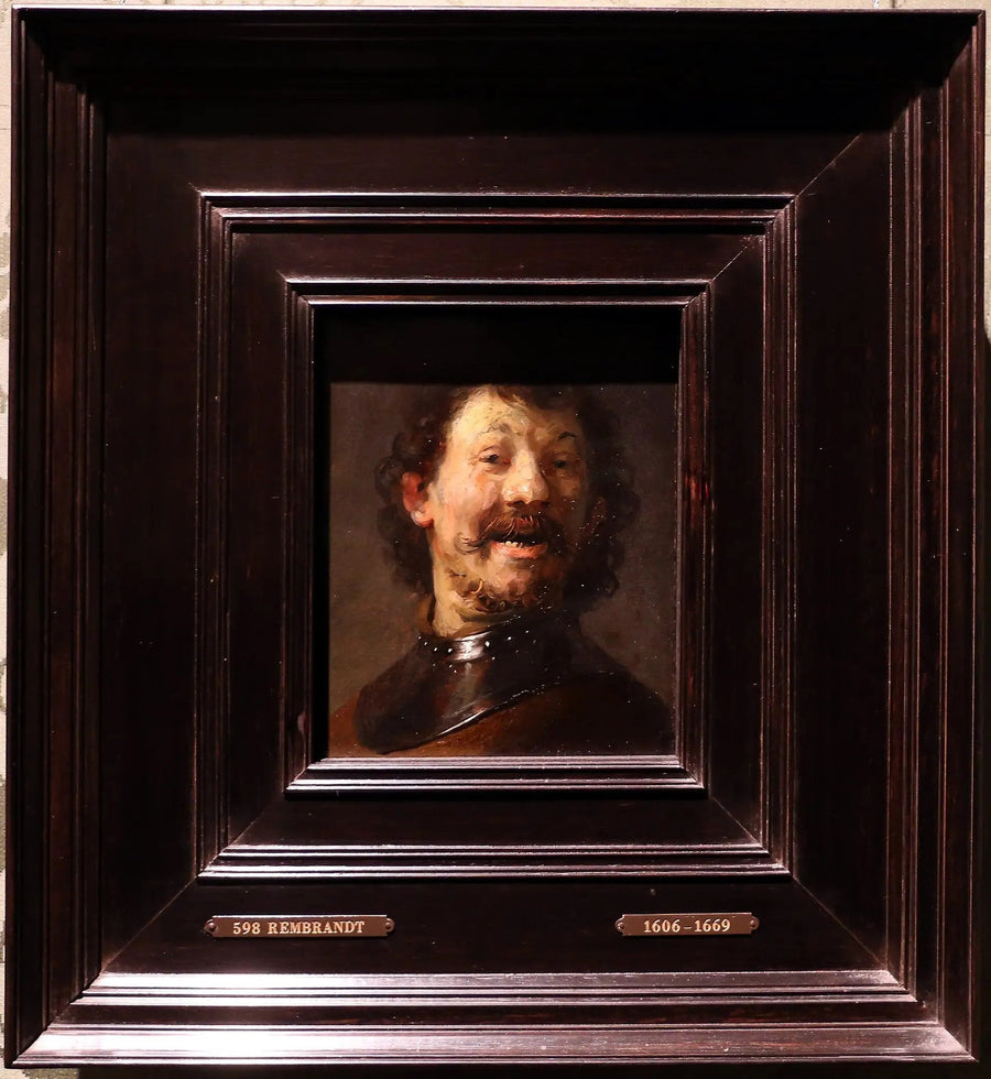 Śmiejący się mężczyzna - Rembrandt