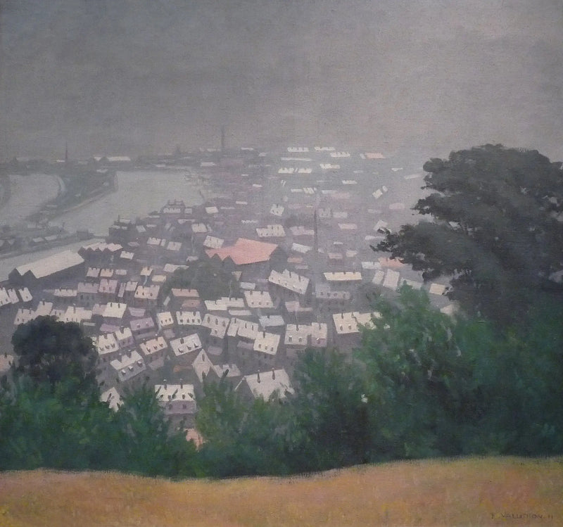 Honfleur w mgle - Félix Vallotton