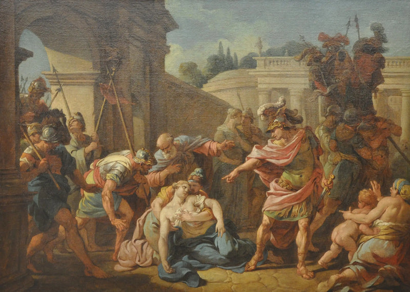 Horace właśnie uderzył swoją siostrę - Louis Jean François Lagrenée