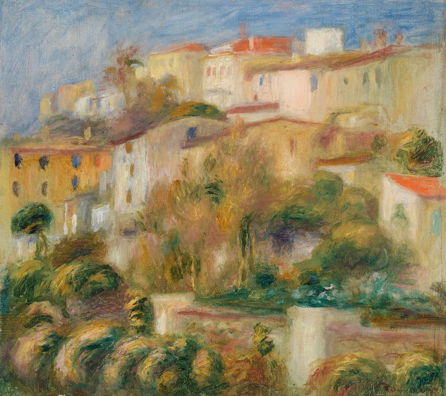 Domy na wzgórzu (Groupe de maisons sur un coteau) - Pierre-Auguste Renoir