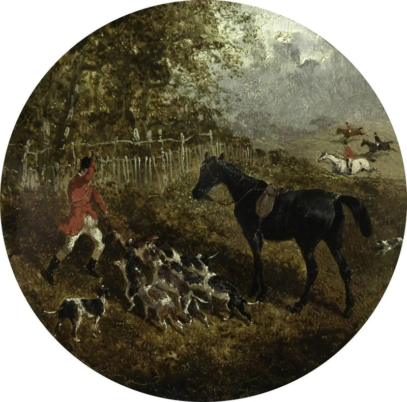 Osiem okrągłych scen polowania na lisa: uśmiercenie - John Frederick Herring, Sr.