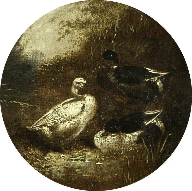 Osiem okrągłych scenek wiejskich: Kaczki - John Frederick Herring, Sr.