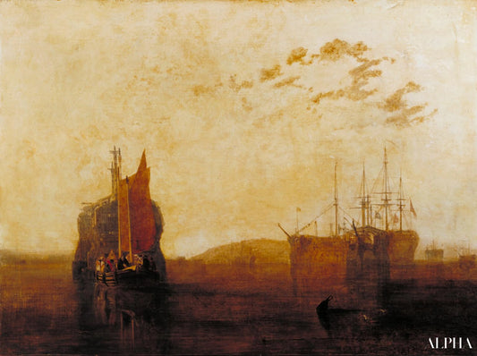 Hulks sur le Tamar - William Turner - Reproductions de tableaux et peintures haut de gamme