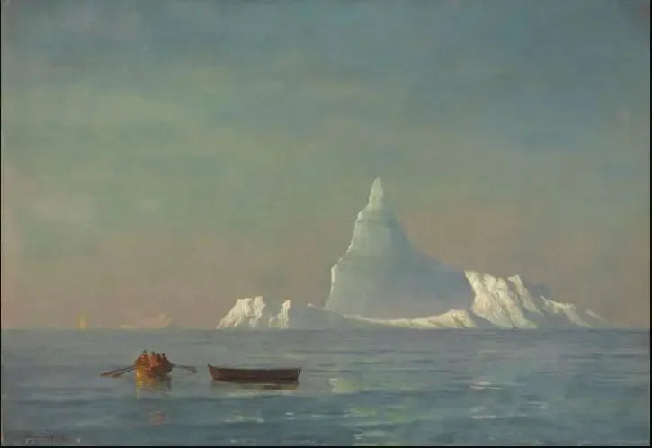 Głazy lodowe - Albert Bierstadt