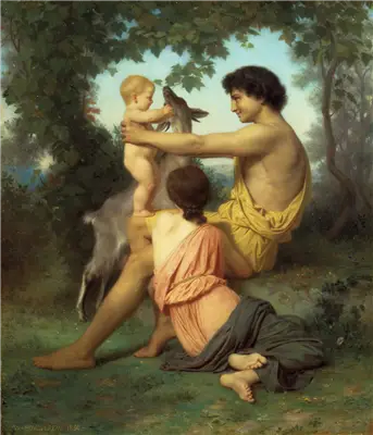 Idylle: Rodzina starożytności/Arkadia - Bouguereau
