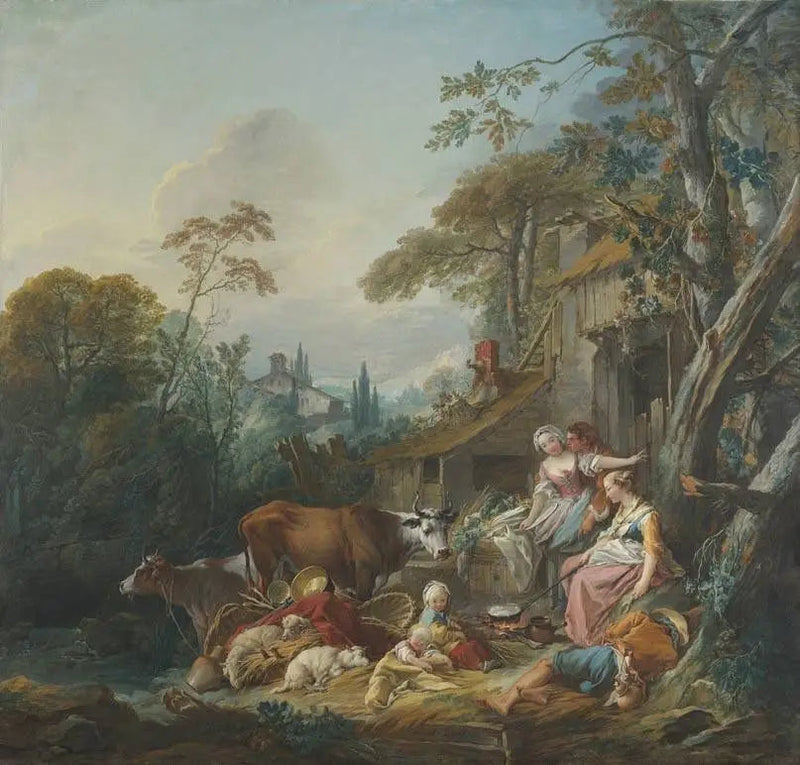 Wiejska idylla - François Boucher