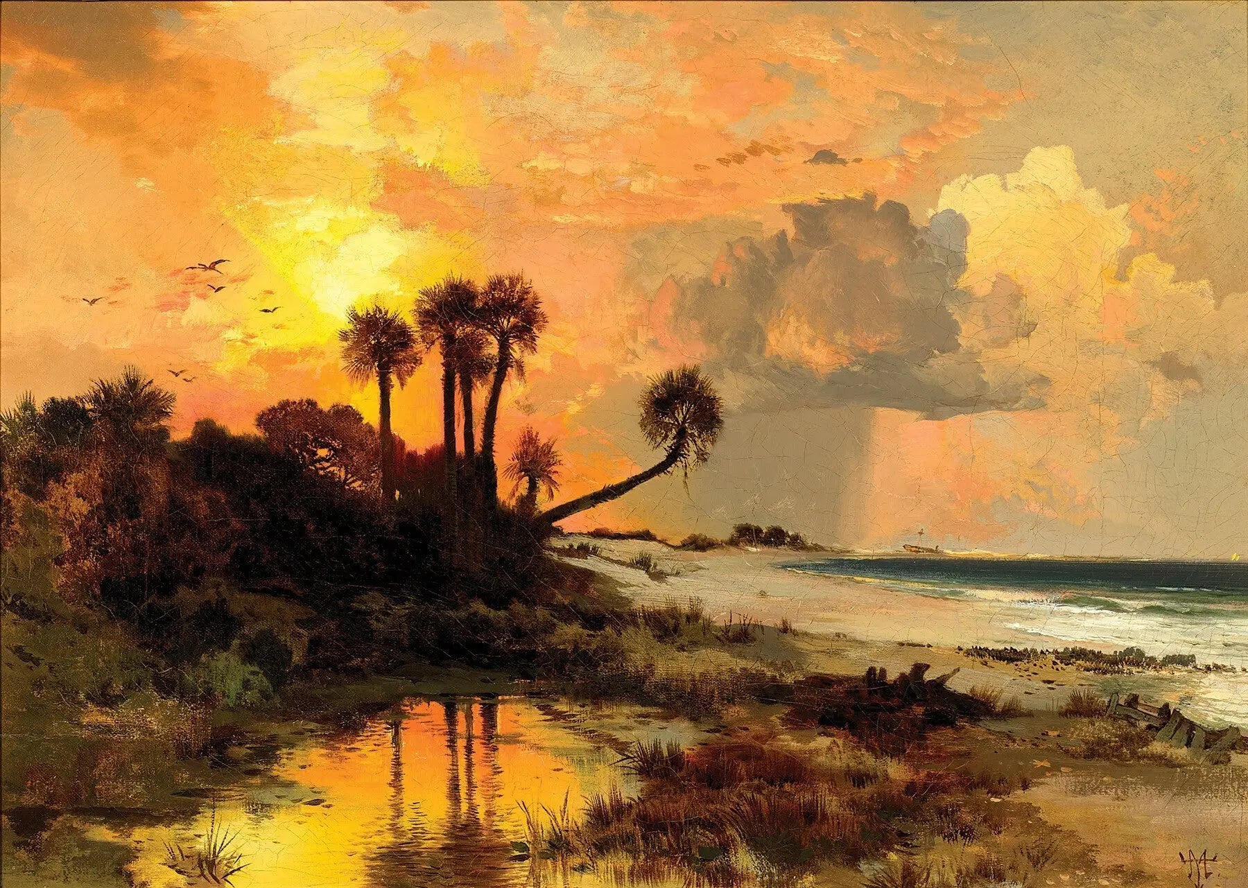 Île de Fort George - Thomas Moran - Alpha Reproduction