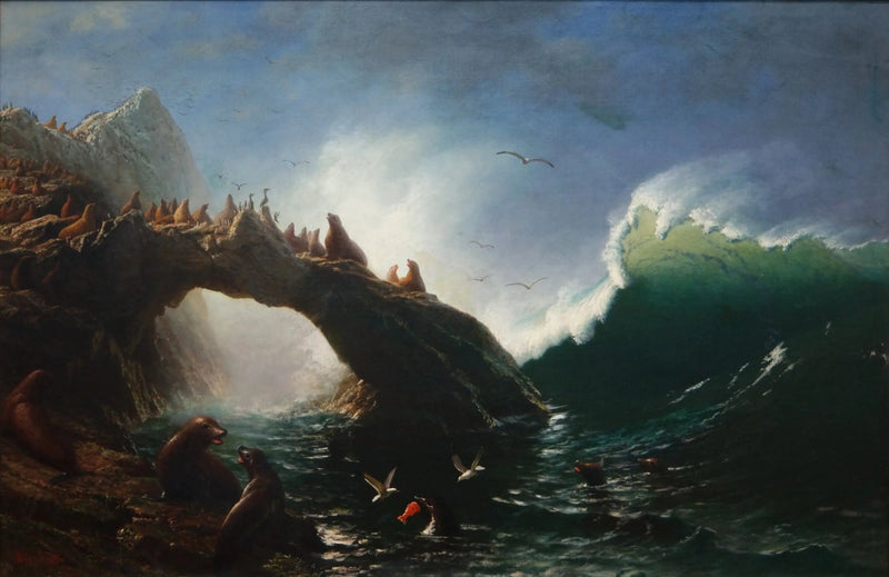 Wyspa Farallon - Albert Bierstadt