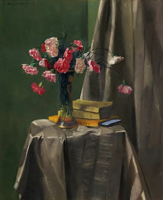 Róże i książki - Félix Vallotton