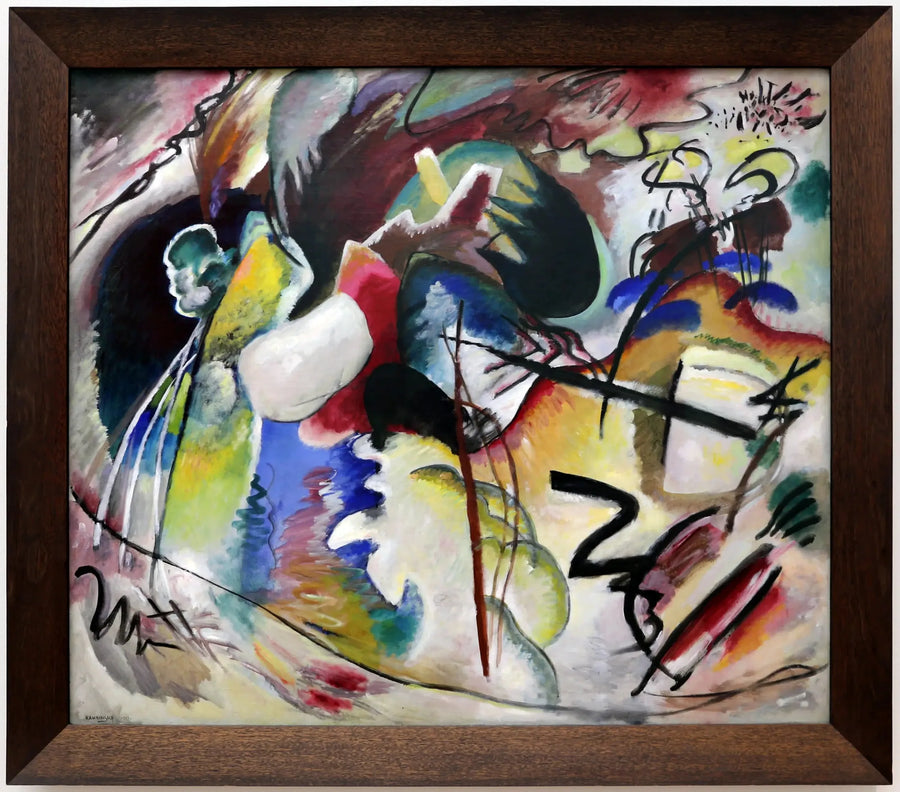 Obraz z białą formą - Wasilij Kandinsky