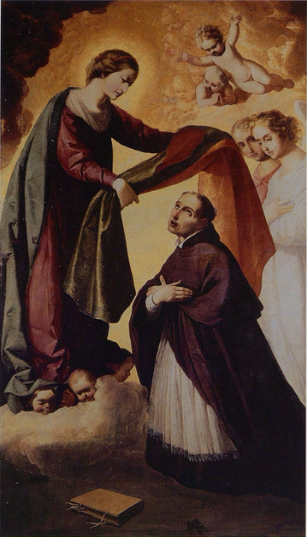 Nałożenie dalmatyki św. Ildefonsa - Francisco de Zurbarán