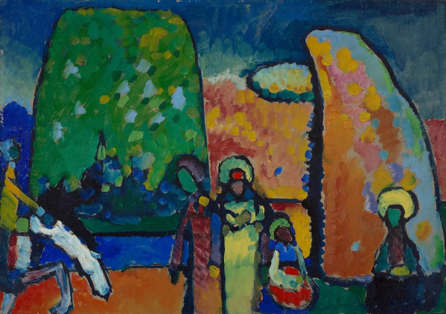 Improwizacja nr 2 Marsz żałobny (studium) - Wasilij Kandinsky