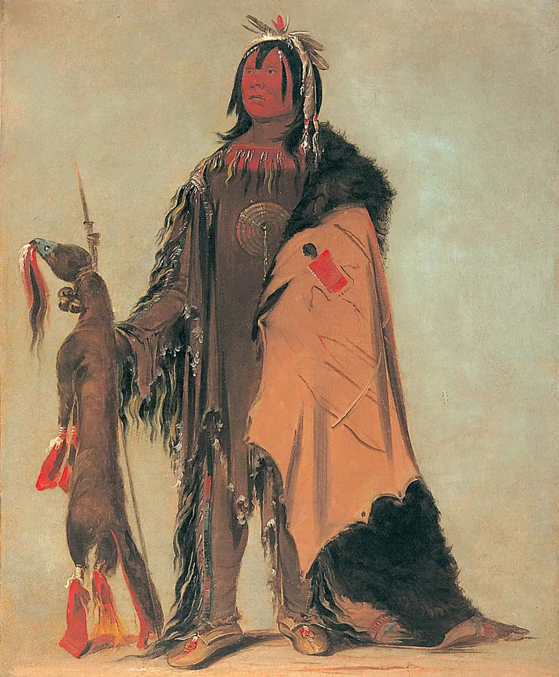 In-ne-ó-cose, dziecko Buffalo, wojownik - George Catlin
