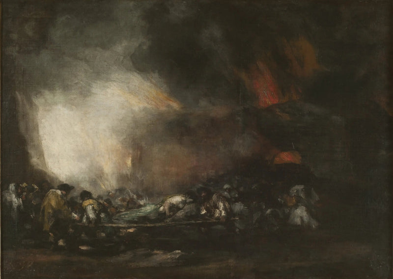 Pożar szpitala - Francisco de Goya