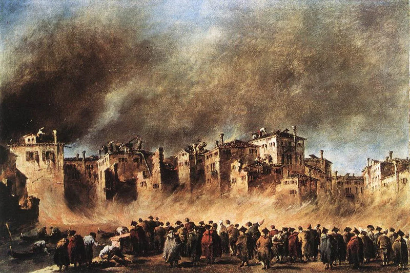 Pożar w dzielnicy San Marcuola - Francesco Guardi