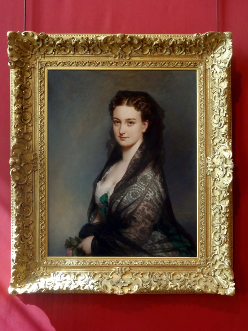 Nieznana z mantylą - Franz Xaver Winterhalter