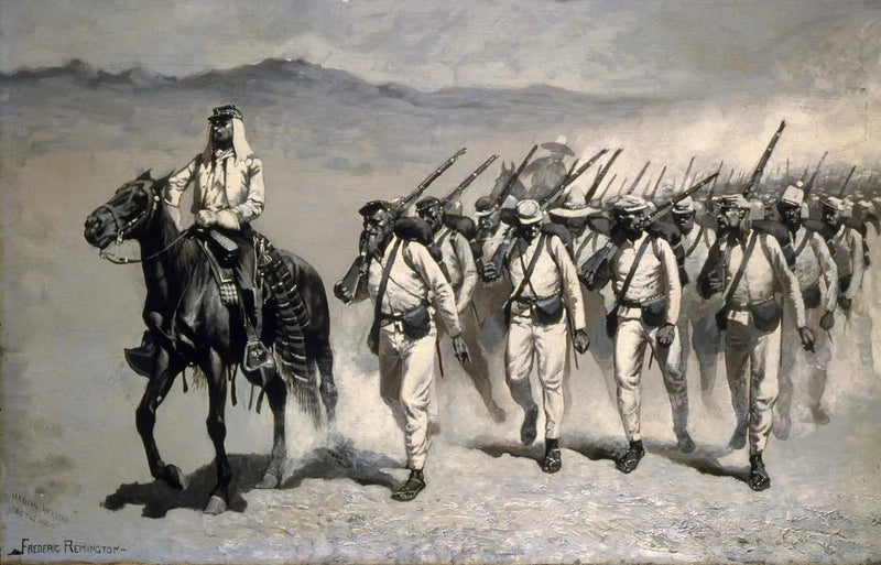 Meksykański piechur „W marszu” - Frederic Remington