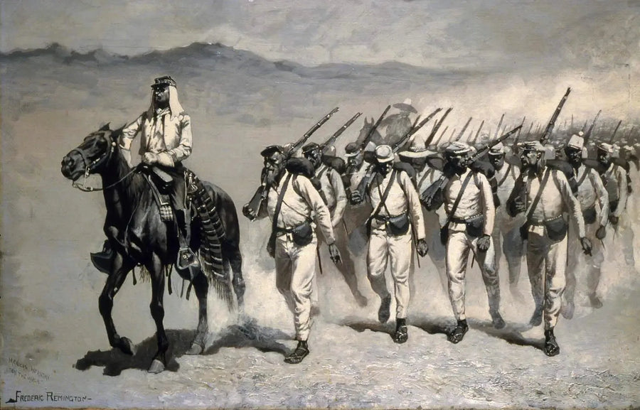 Meksykański piechur „W marszu” - Frederic Remington
