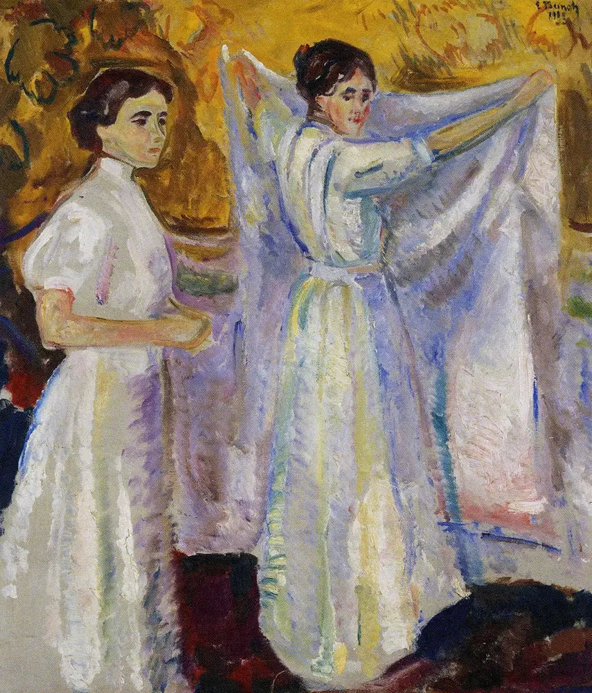 Pielęgniarki najemca arkusz - Edvard Munch