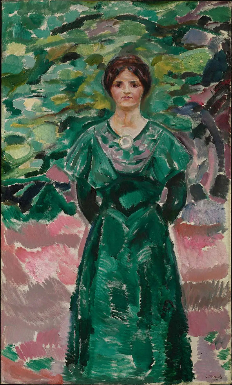 Ingeborg w zieleni - Edvard Munch