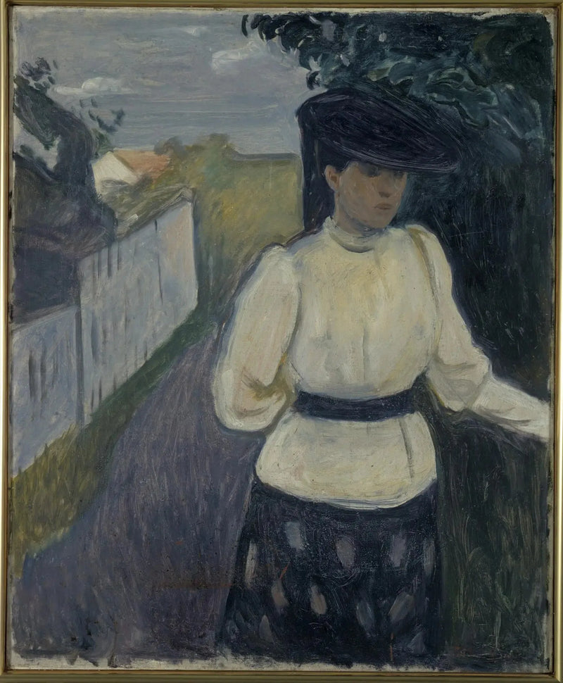 Inger w białym fartuchu - Edvard Munch