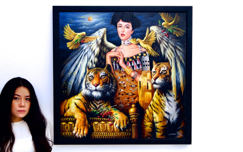 Inspiracja Adele Bloch-Bauer | 80x80cm