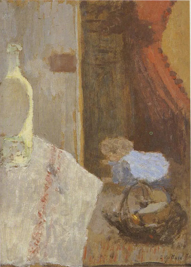 Wnętrze z czerwonym obiciem - Édouard Vuillard