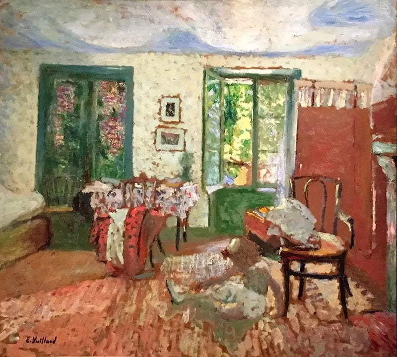 Wnętrze. Annette u nogi fotela - Édouard Vuillard