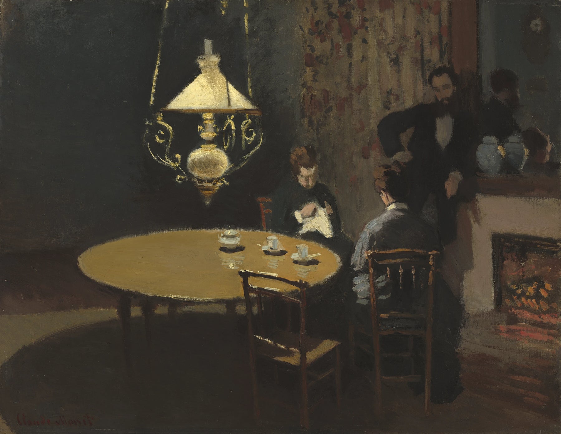 Intérieur, après dîner W130 par Claude Monet, 1868-1869, National Gallery of Art