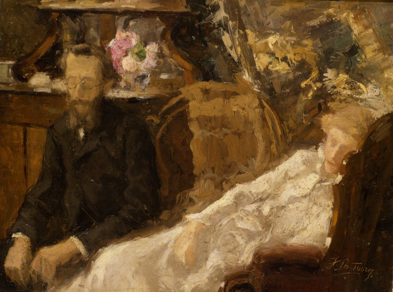 Wnętrze z Annie Toorop-Hall i Ernst Ahn - Jan Toorop