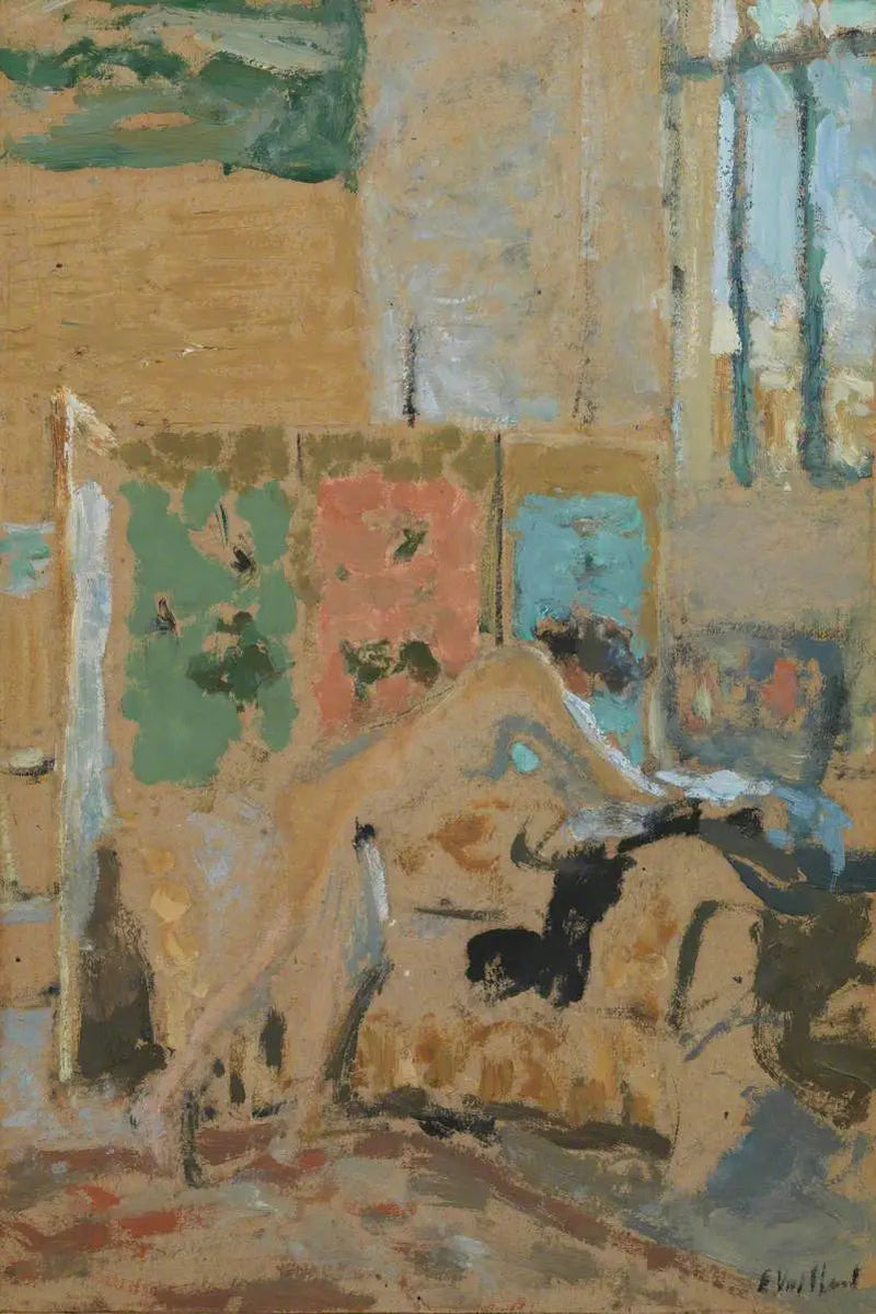 Wnętrze z ekranem - Édouard Vuillard