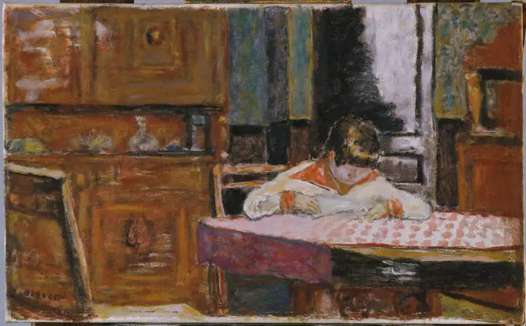 Wnętrze z chłopcem - Pierre Bonnard