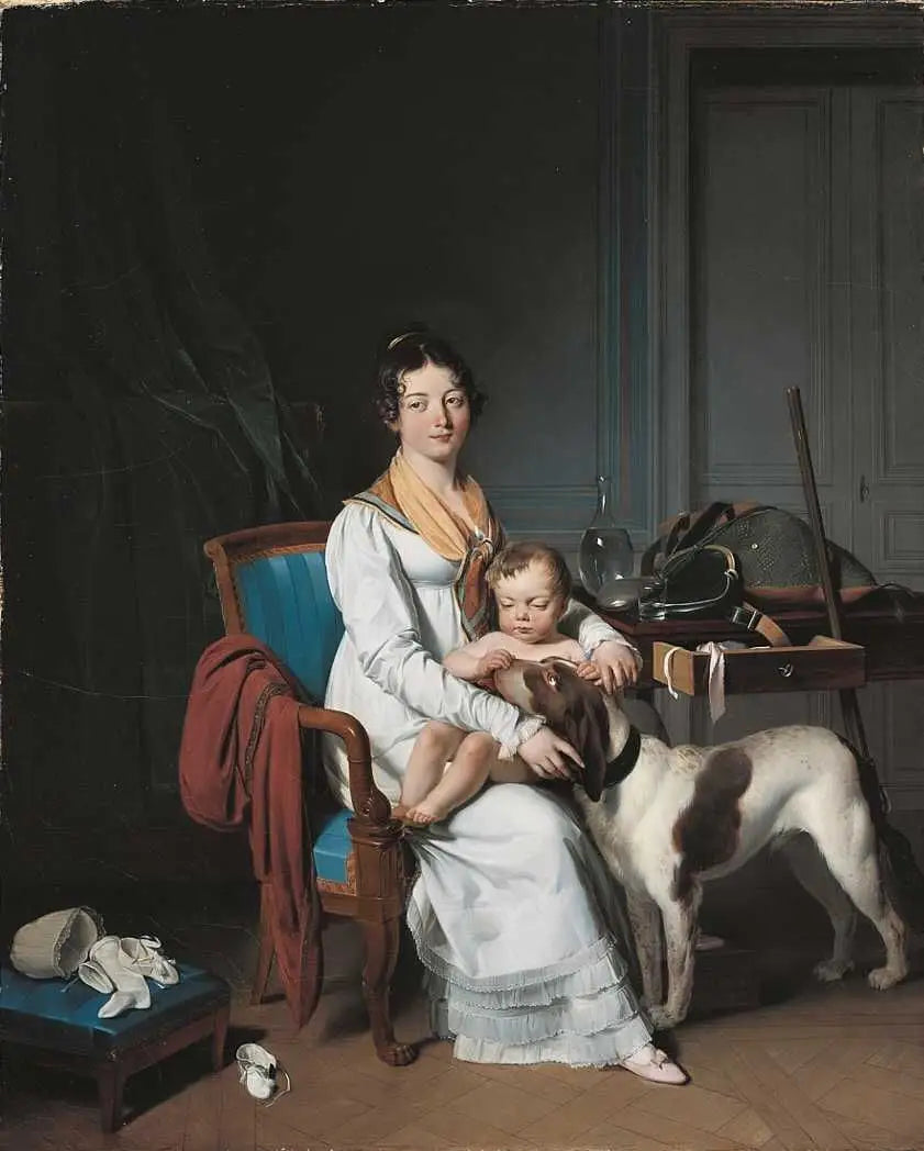 Intérieur avec mère et enfant - Louis-Léopold Boilly - Alpha Reproduction