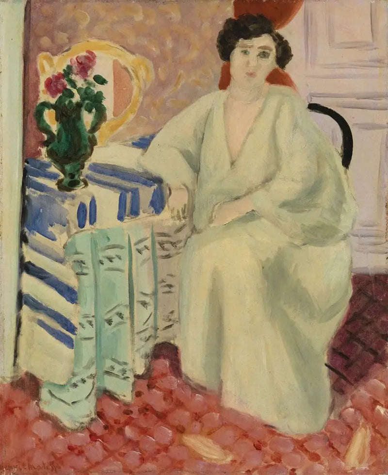 Wnętrze z siedzącą postacią - Henri Matisse