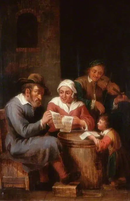 Wnętrze z postaciami - David Teniers Młodszy