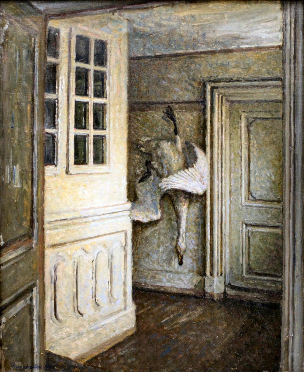 Intérieur avec un cygne mort - Viggo Johansen