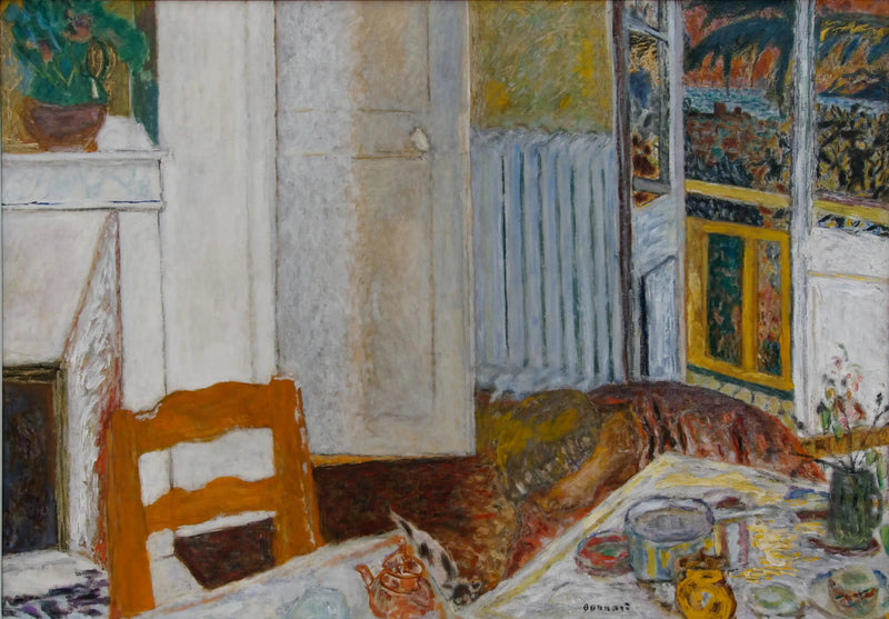 Biała wnętrze - Pierre Bonnard