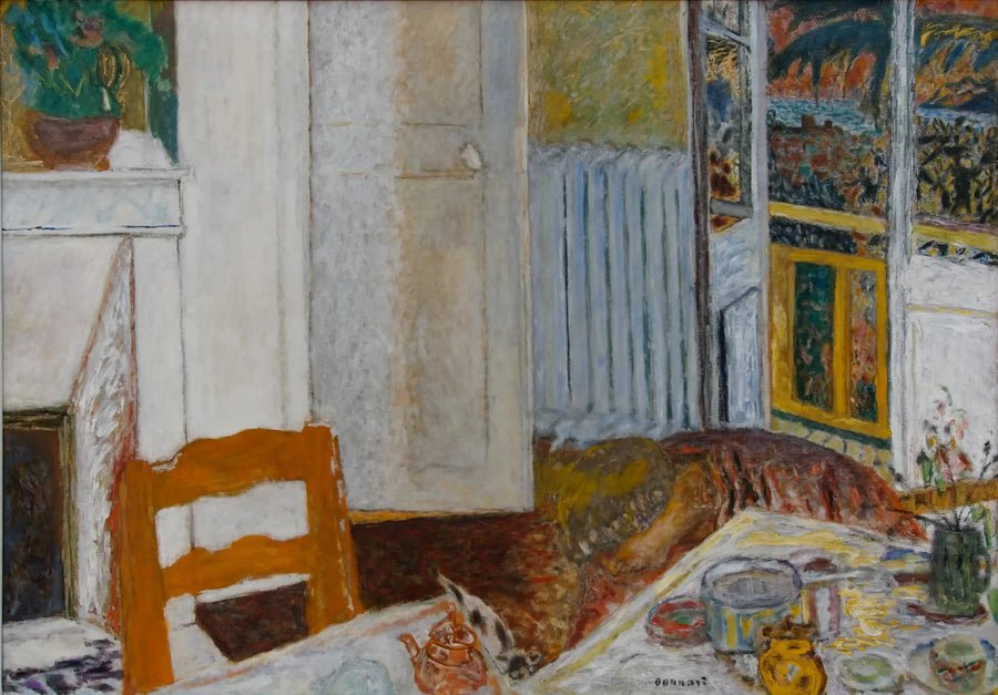 Biała wnętrze - Pierre Bonnard