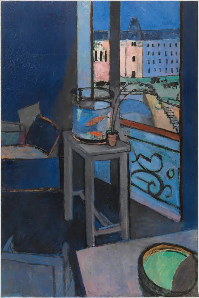 Wnętrze, słoik z rybkami złotymi - Henri Matisse