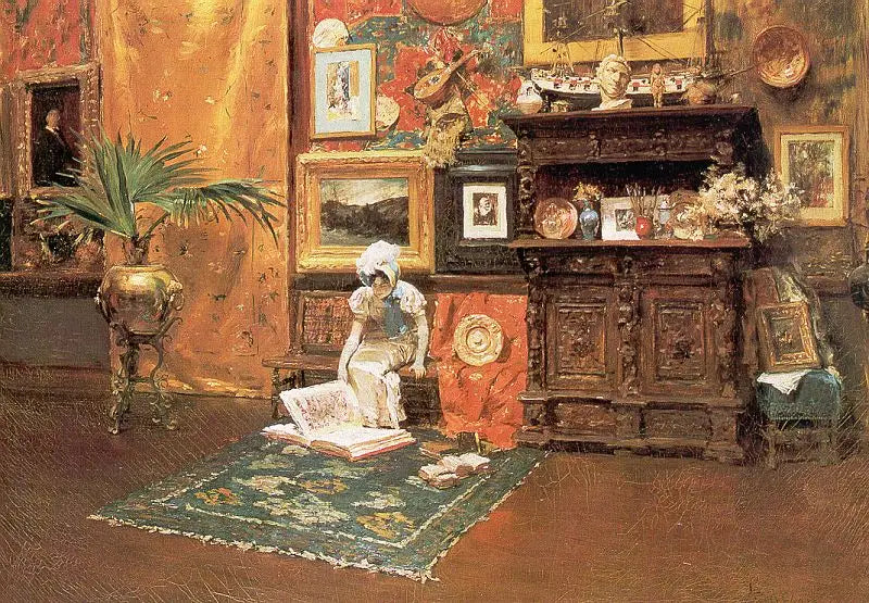 Wnętrze pracowni - William Merritt Chase