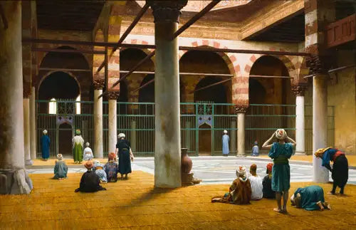 Wnętrze meczetu - Jean-Léon Gérôme