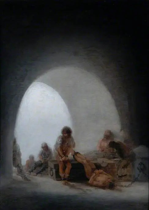 Wnętrze więzienia - Francisco de Goya