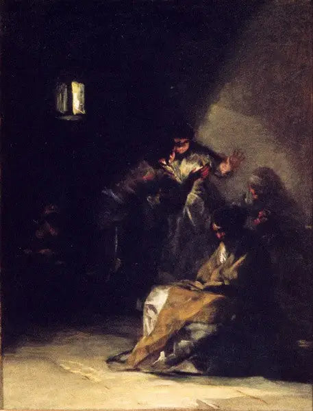 Wnętrze więzienia - Francisco de Goya
