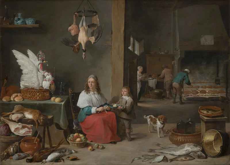 Wnętrze kuchni - David Teniers Młodszy