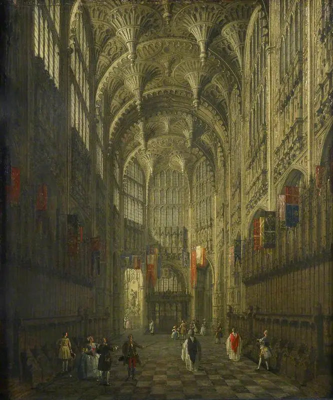 Wnętrze kaplicy Henryka VII, opactwo Westminster - Canaletto