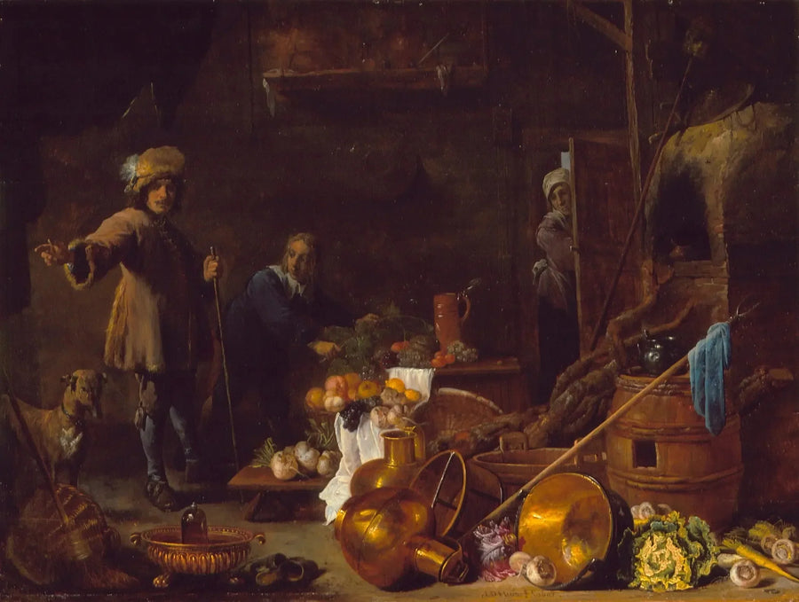 Wnętrze kuchni - David Teniers Młodszy