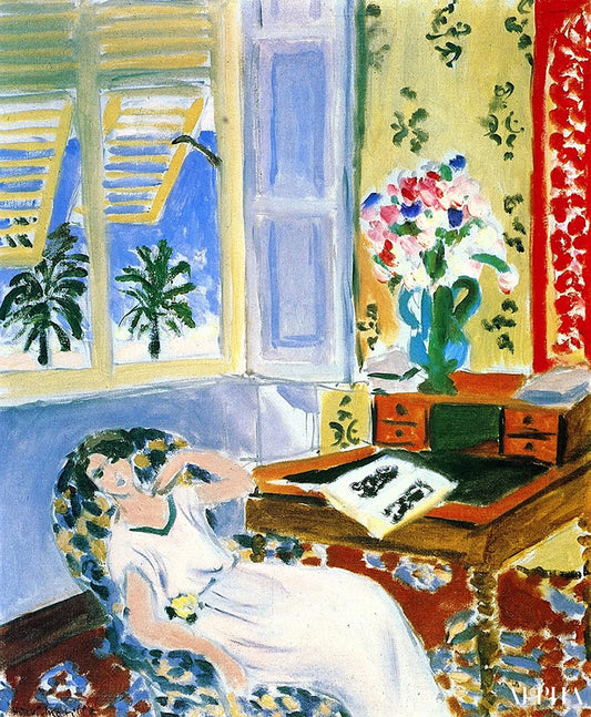 Intérieur de la sieste à Nice - Matisse - Reproductions de tableaux et peintures haut de gamme