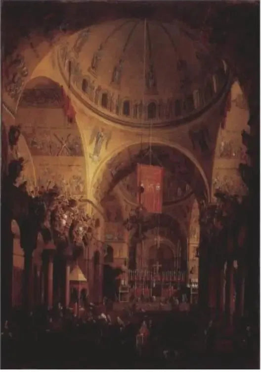 Wnętrze San Marco, Wenecja - Canaletto